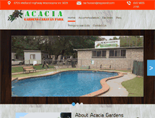 Tablet Screenshot of acaciagardenscaravanpark.com.au